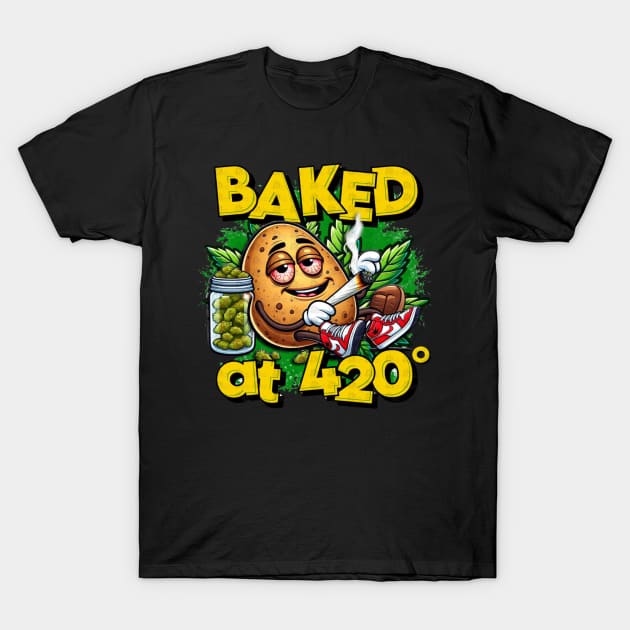 BAKED AT 420 - XTIAN DELA T-Shirt by Xtian Dela ✅